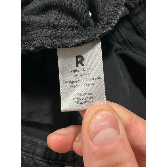 Ripton & Co Women’s Superlite Jeans Black Stretch Denim Size 36 Raw Hem - Picture 8 of 15